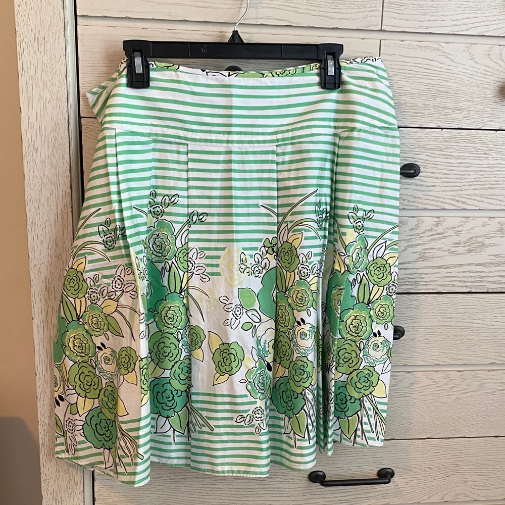 Vintage feel crisp cotton skirt